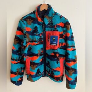 Scotch and Soda Reversible Fleece Jacket Size S